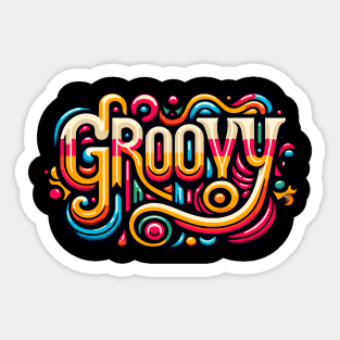 Groovy Since the 60s nostalgia Sticker